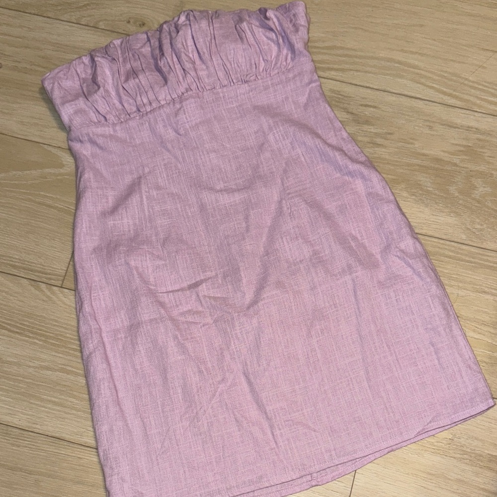 Altar'd State Strapless Lilac Dress